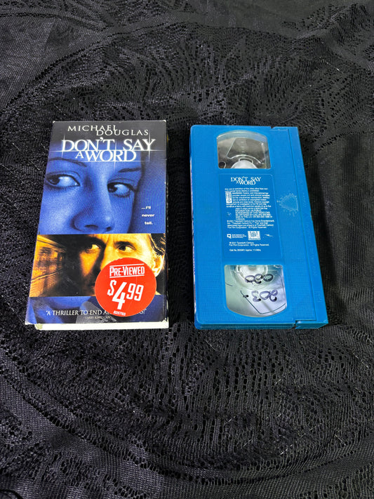 Don’t Say A Word VHS